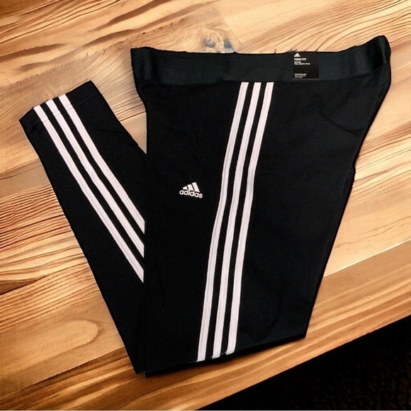 Adidas Women's Adicolor 3 Stripes Leggings - Black / White - Picture 1 of 6
